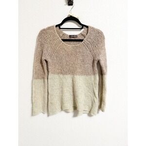 Christopher Fischer Mohair Alpaca Merino Wool Blend Chunky Knit Sweater Large